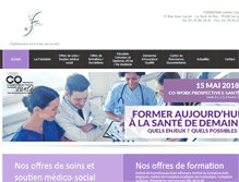 Tablet Screenshot of fondationleoniechaptal.fr